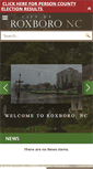 Mobile Screenshot of cityofroxboro.com