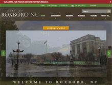 Tablet Screenshot of cityofroxboro.com